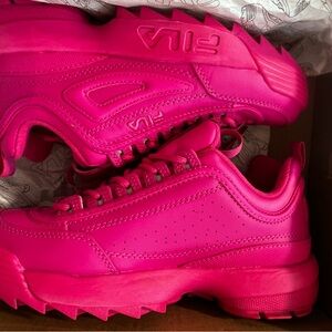 FILA Women's Hot Pink Sneakers